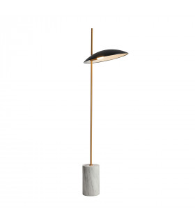 Lámpara de pie Modern Vilai Negro, Dorado, Mármol