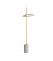 Lampadaire moderne Vilai Blanc, doré, marbre