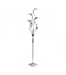 Lámpara de pie moderna Swan Chrome