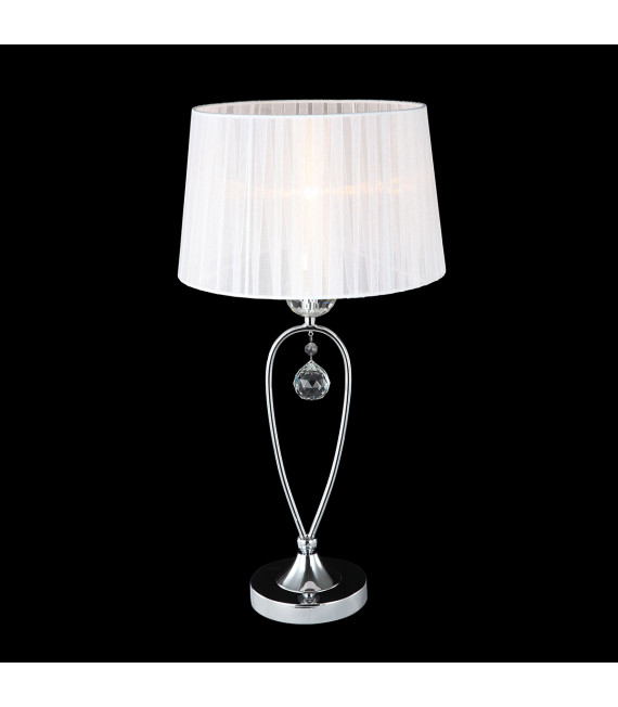 Vivien Kristall Schreibtischlampe weiß