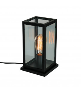 Lampada da scrivania industriale e retrò Laverno Nero opaco