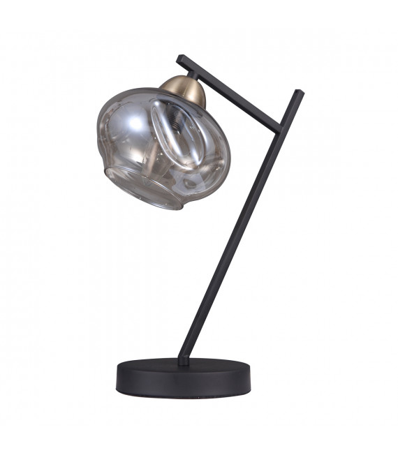 Lampe de bureau industrielle et rétro Bastiano Noir mat
