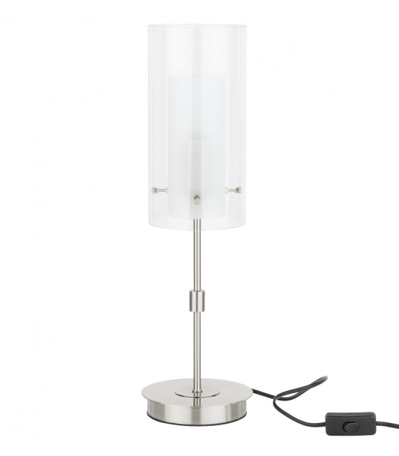 Lampada da scrivania moderna cromata opaca