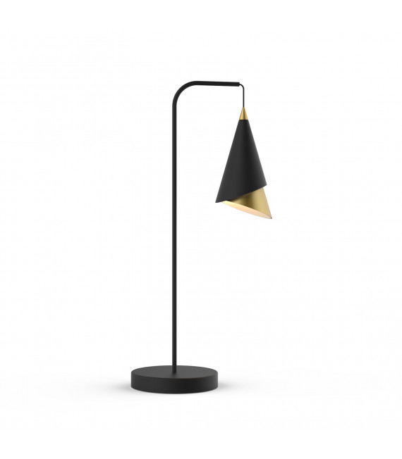 Lampe de bureau moderne Raalto Noir, doré