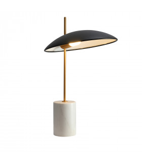 Moderne Schreibtischlampe Vilai Schwarz, Gold, Marmor