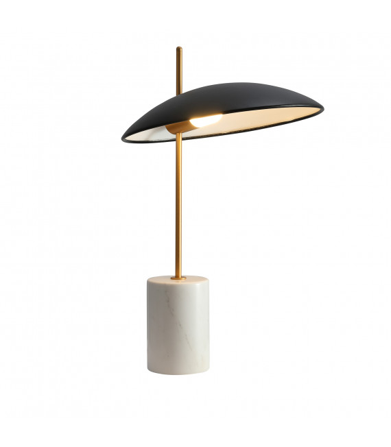 Lampada da scrivania moderna Vilai Nero, Oro, Marmo