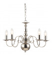 Marion Chrome 5-light classic chandelier