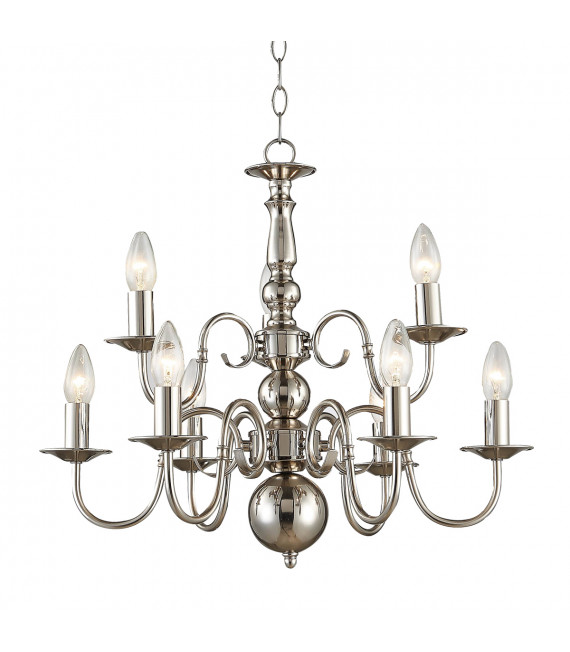 Classic 9-light Marion Chrome chandelier