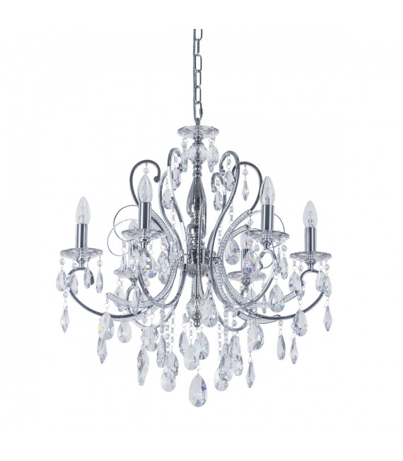 Lampadario in cristallo Barocco Chrome Chrome