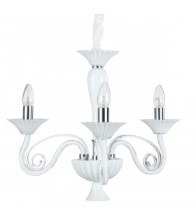 Modern chandelier Verona white