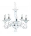 Lustre moderne Verona blanc 5 ampoules