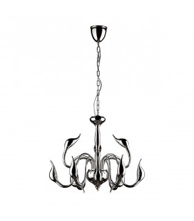 Moderner Kronleuchter Swan Chrome