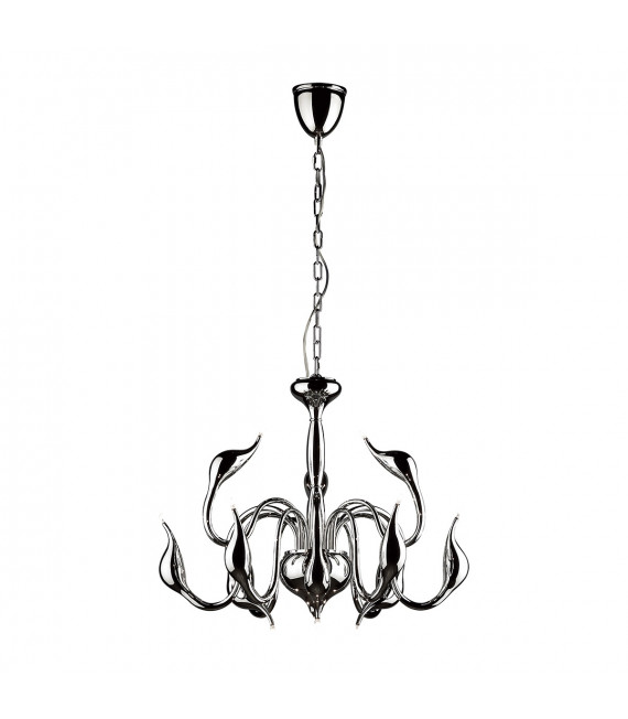 Lustre moderne Swan Chrome