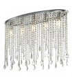 Plafonnier en cristal Kaas Chrome 5 ampoules