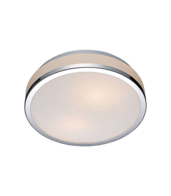 Plafonnier moderne Camry Chrome, blanc 1 ampoule