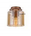 Modern ceiling lamp Javier Antique bronze, black