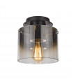 Modern ceiling lamp Javier Black, smoked