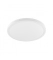 Modern ceiling lamp Glissy Round white, aluminum and acrylic