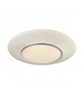 Plafonnier moderne Camino Chrome, blanc