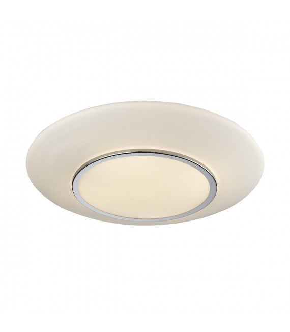 Plafonnier moderne Camino Chrome, blanc