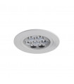 Technical and modern recessed ceiling light Pitch white