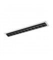 Technical and modern recessed ceiling light Harper White black
