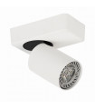 Spot moderne Federica Blanc sable, noir sable