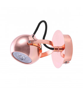 Spot moderno Nicola RC Rame rosso