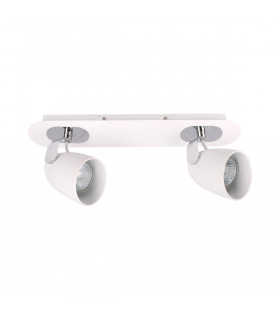 Modern spotlight Oxford Chrome, white 2 bulbs
