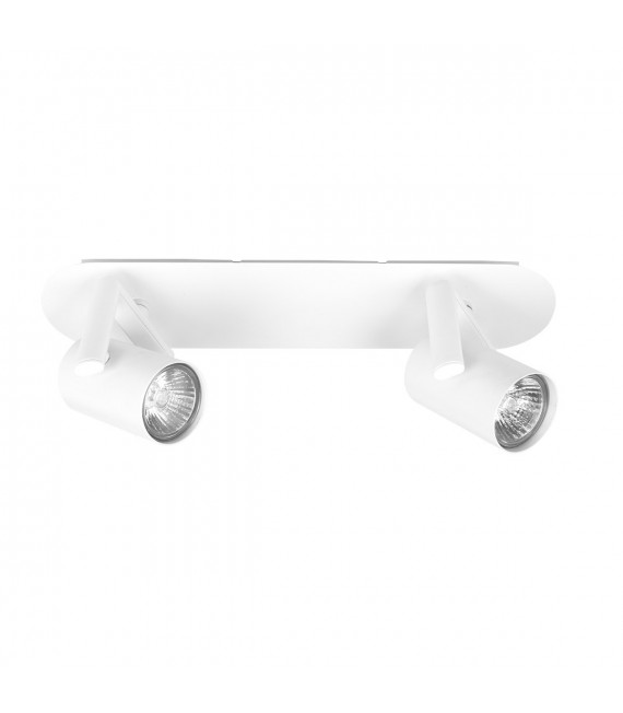 Design spot Vincent white metal 2 bulbs