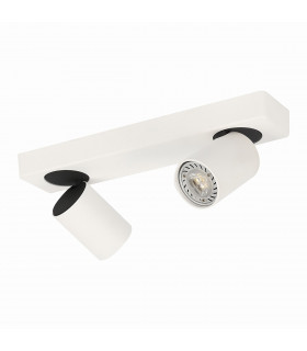 Foco moderno Federica Sand blanco, arena negro