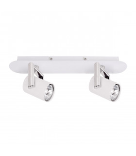 Spot moderne Bland blanc 2 ampoules