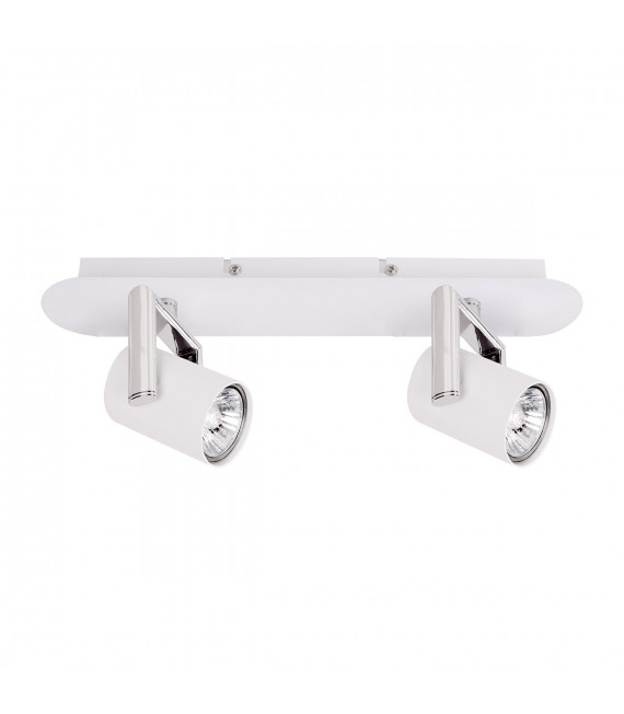 Spot moderne Bland blanc 2 ampoules