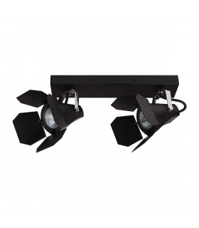 Modern spotlight Milton Black 2 bulbs