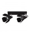 Spot moderne Milton Noir 2 ampoules