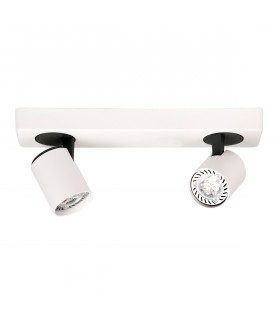 Modern spot Elvira White sand, sanded black height 14 Cm
