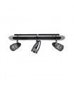 Modern spotlight Albane Chrome, clear glass