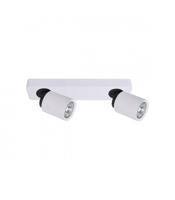 Modern spot Lucien white 2 bulbs