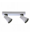 Modern spotlight Valentina White, gray 2 bulbs