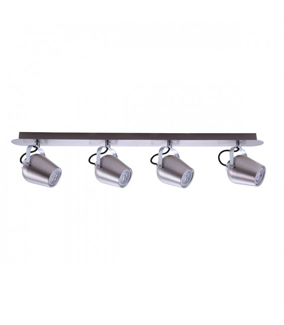 Josie 4-Light Satin Nickel Modern Spotlight