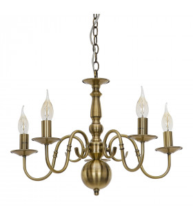 Lampadario classico Marion bronzo antico