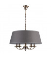 Suspension classique Zanobi Bronze antique, verre et tissu