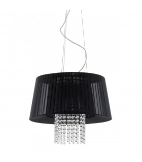 Suspension en cristal Luisa Noir