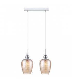 Lámpara colgante de cristal Pirita B CR Chrome