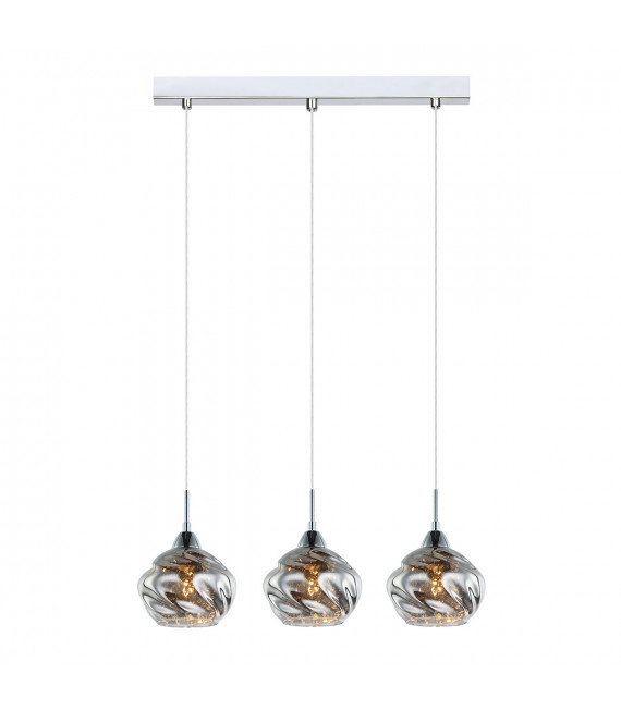 Ritmo Chrom Kristall Pendelleuchte