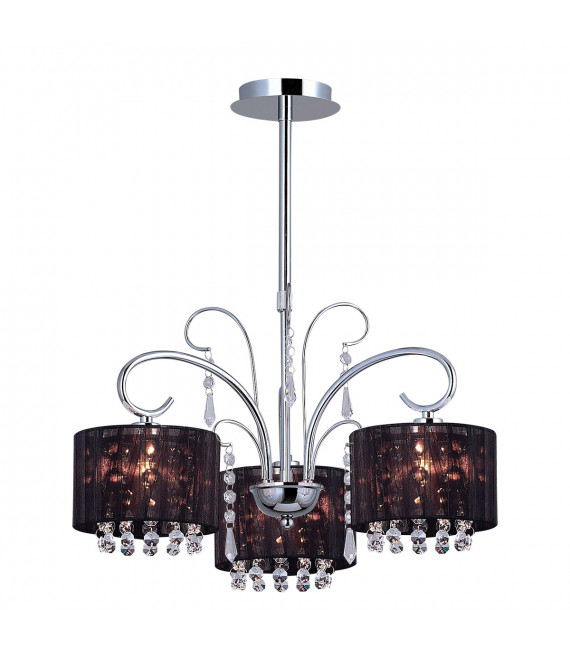 Span Black Crystal Pendant