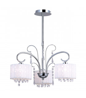 Span Chrom Kristall Pendelleuchte