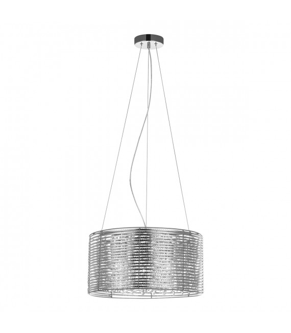 Lámpara colgante de cristal Alpio SL Cromado
