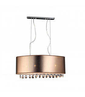 Lámpara colgante de cristal Motan Bronze