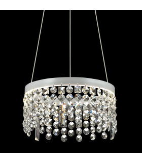 Suspension en cristal Fiona Tapis blanc